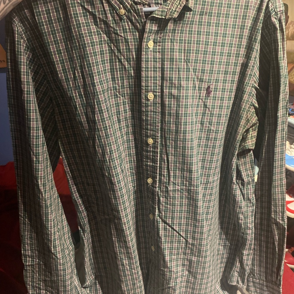 Polo Ralph Lauren Green Plaid Shirt